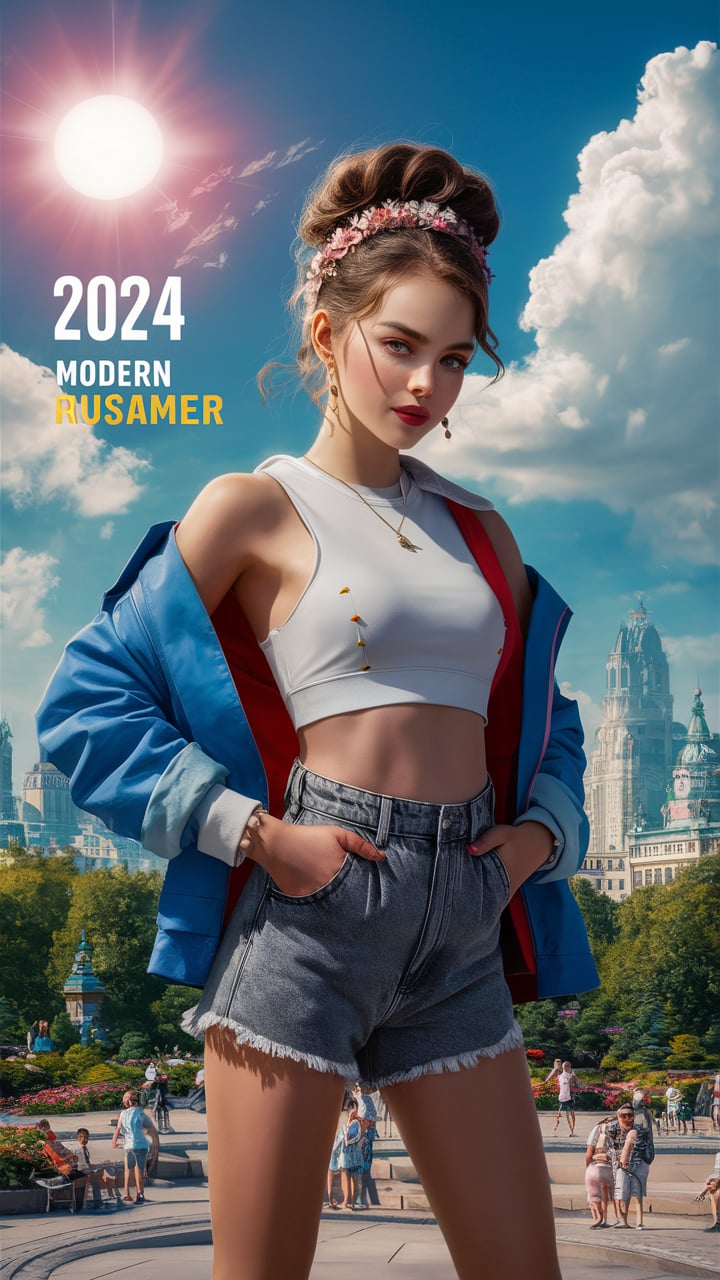 Русская современная девушка 2024 , ИИ