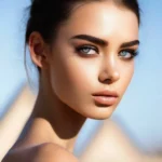 15 длинные черные ресницы, нежный макияж