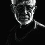 3 рисунок, контур деда, чёрный фон, неон одной линией, профессионально, эстетично, красиво, реалистично, 4k, 30mm lens v.1.3