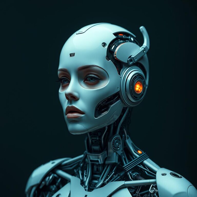 The cyborg woman