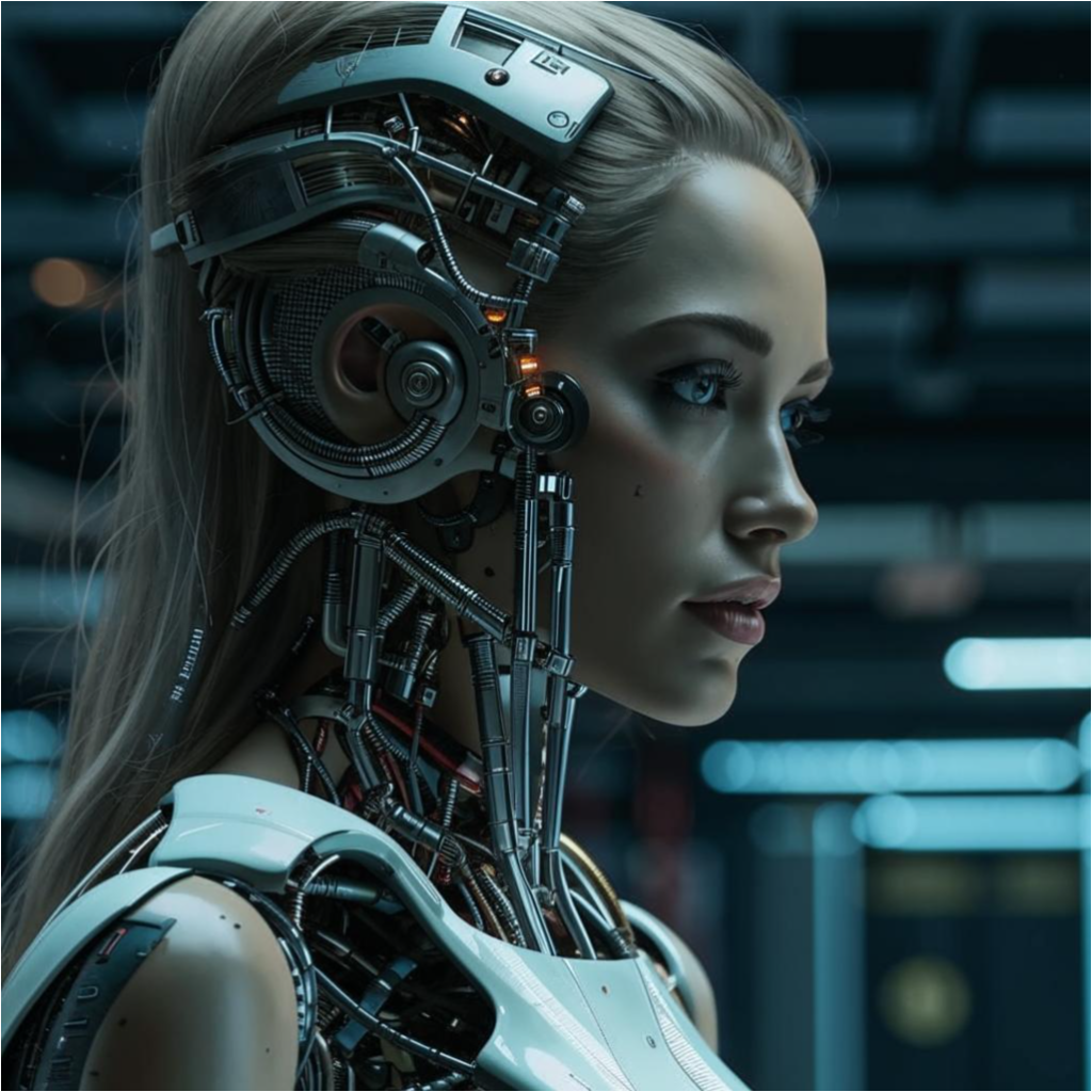 The cyborg woman