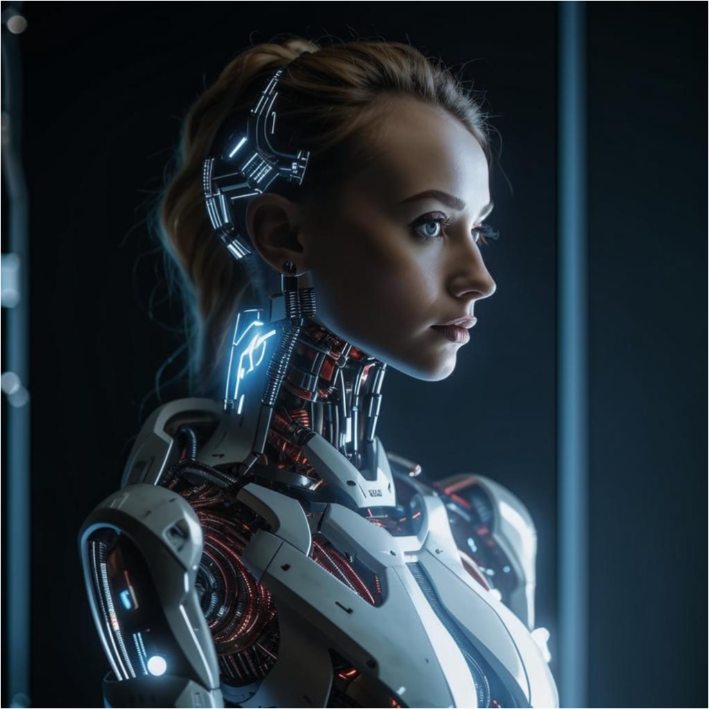 The cyborg woman