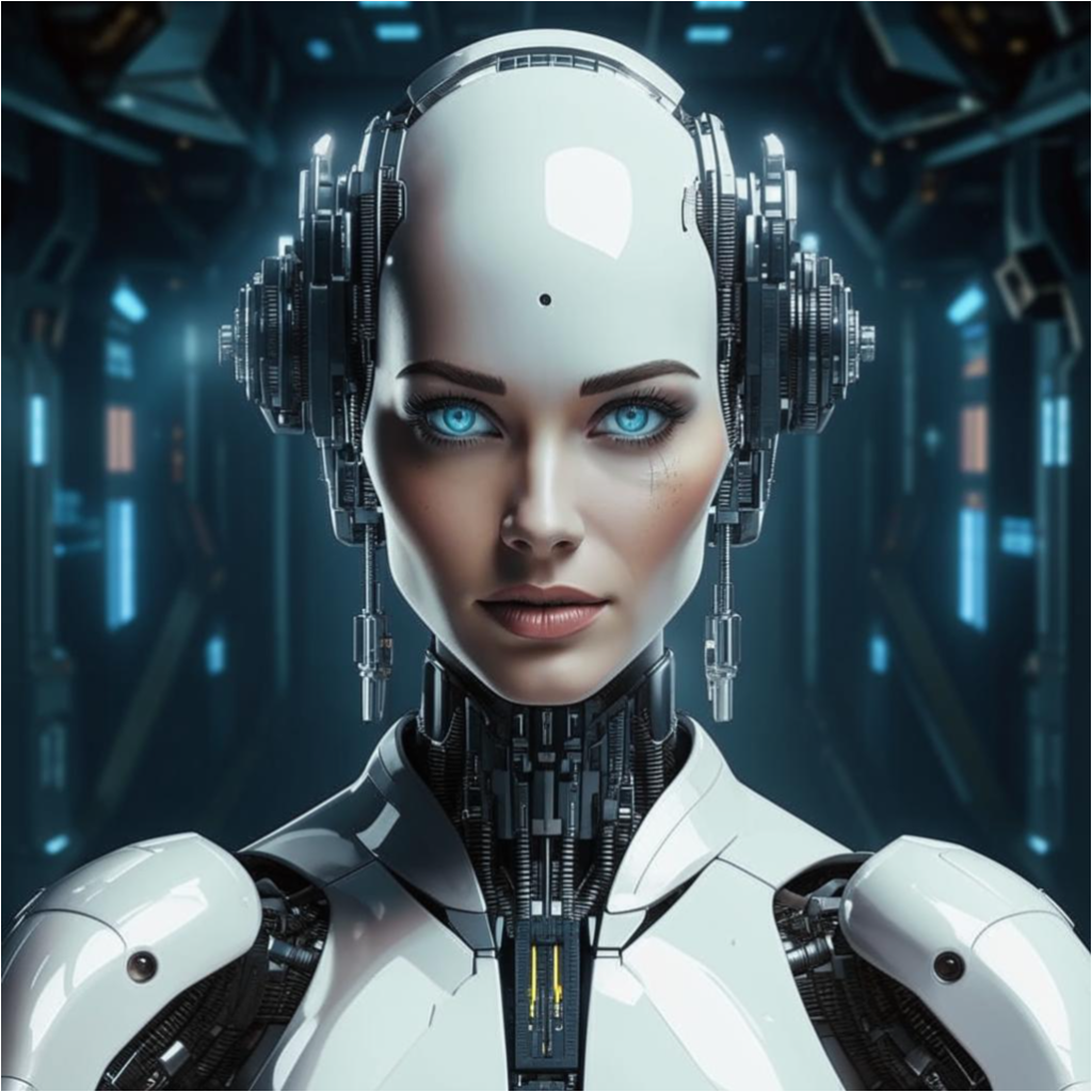 The cyborg woman