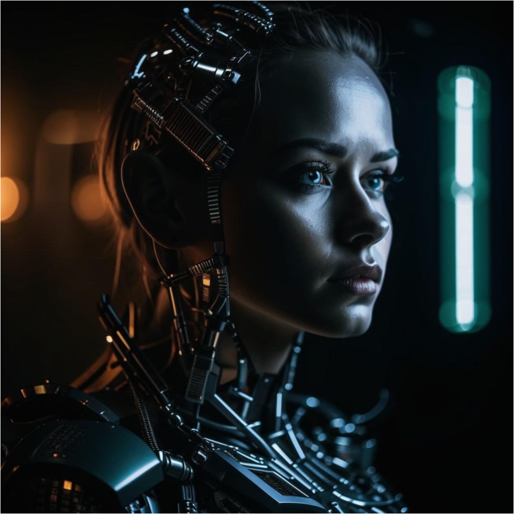 The cyborg woman