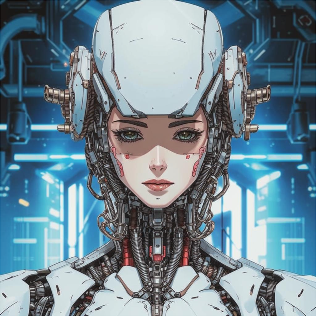 The cyborg woman