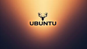 Монохромные обои  для "UBUNTU"